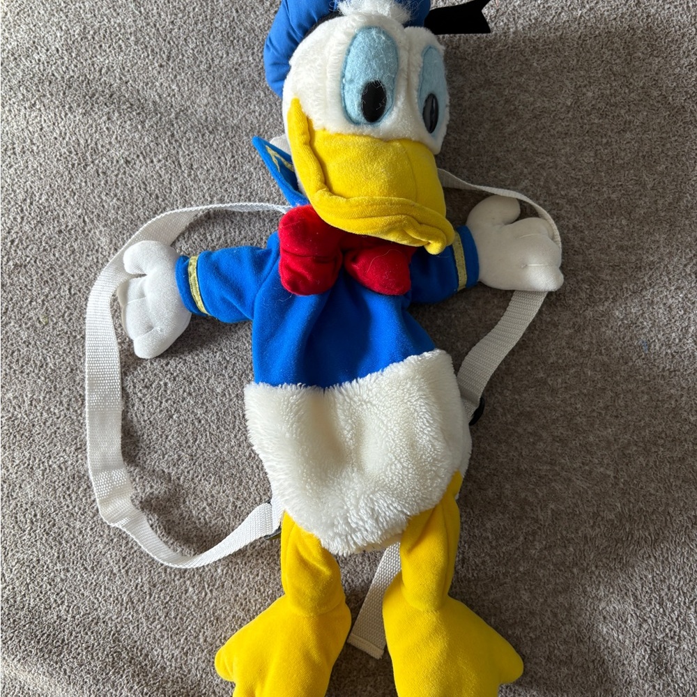 Vintage Donald Duck Plush Backpack